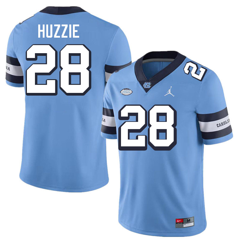 #28 Alijah Huzzie North Carolina Tar Heels Jerseys,Apparels,Uniforms Stitched-Alternate Blue